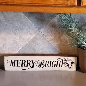 Holiday Painted Wooden Signs
